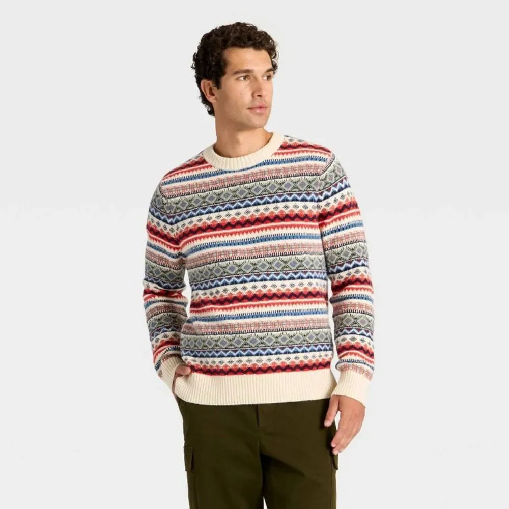 Men's Fair Isle Sweater - Goodfellow & Co XL